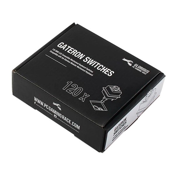 سوئیچ کیبورد گلوریوس بسته 120 عددی مدل Gateron-Black