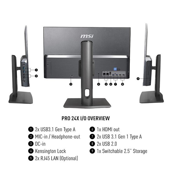 آل این وان ام اس آی مدل Pro 24 X - Riser - M