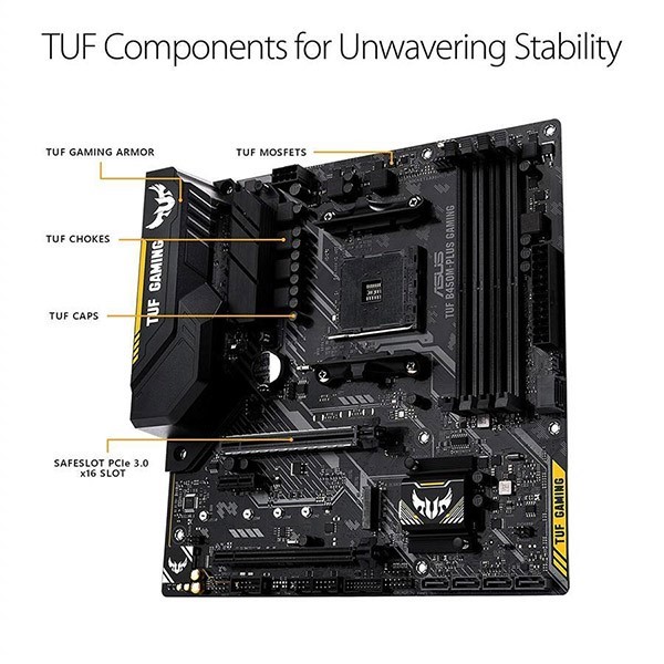 مادربرد ایسوس مدل TUF B450M-PLUS GAMING AM4