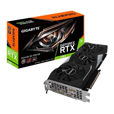 کارت گرافیک گیگابایت مدل GeForce RTX 2060 GAMING OC PRO 6G