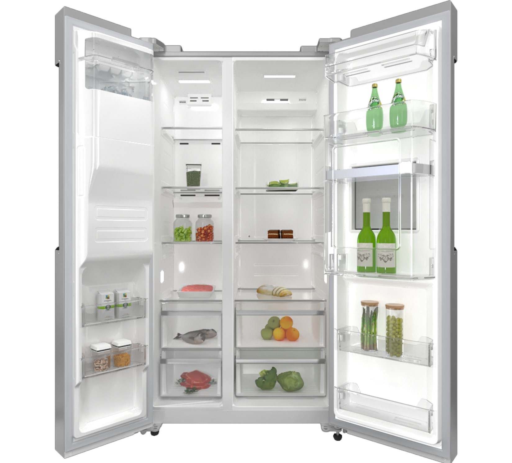 یخچال و فریزر ساید بای ساید 32 فوت اسنوا مدل SN8-2340SS