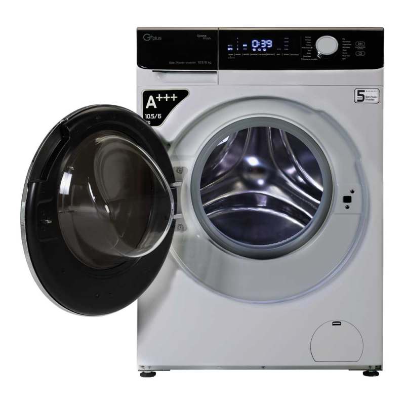 ماشین لباسشویی جی پلاس مدل GWM-KD1048S ظرفیت 10.5 کیلوگرم