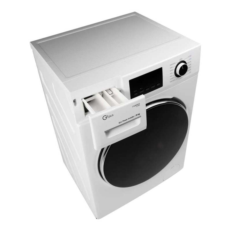 ماشین لباسشویی جی پلاس مدل GWM-K8340W ظرفیت 8 کیلوگرم