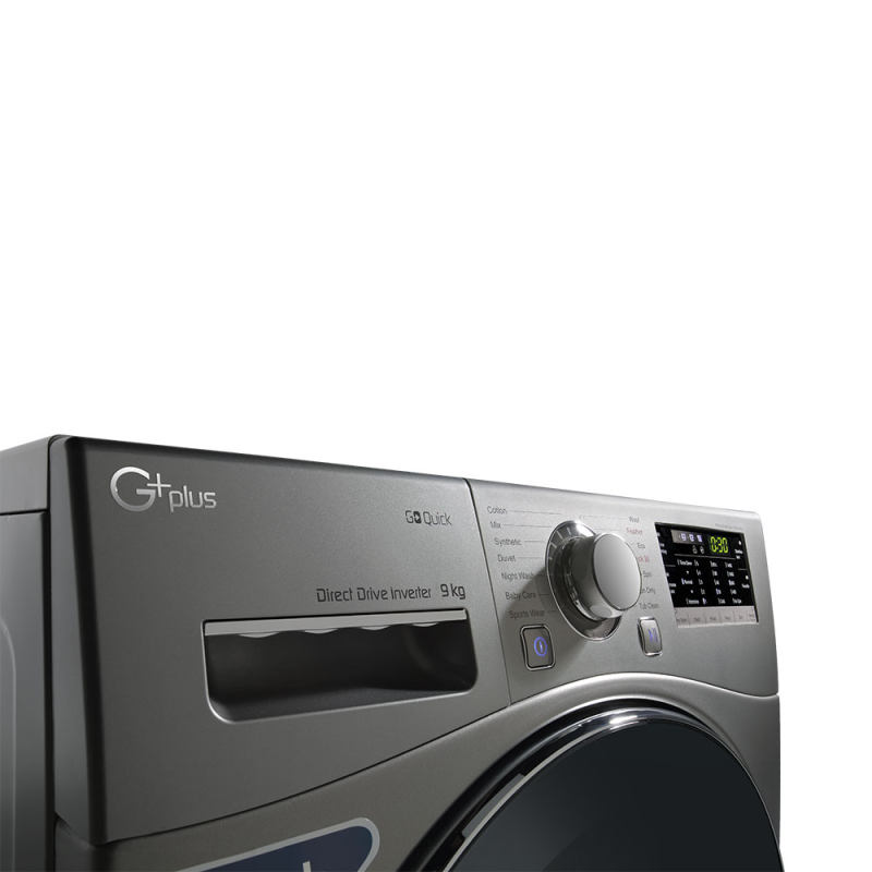 ماشین لباسشویی جی پلاس مدل GWM-L9645T ظرفیت 9 کیلوگرم