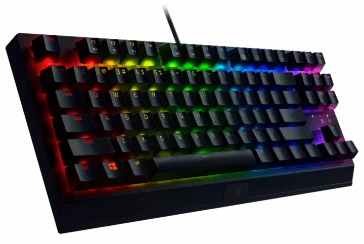 کیبورد سیمی گیمینگ Razer مدل BlackWidow V3 Tenkeyless با سوییچ سبز