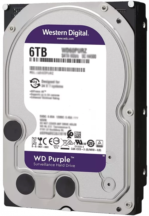 هارد اینترنال 6 ترابایت WD مدل Purple Surveillance WD63PURZ